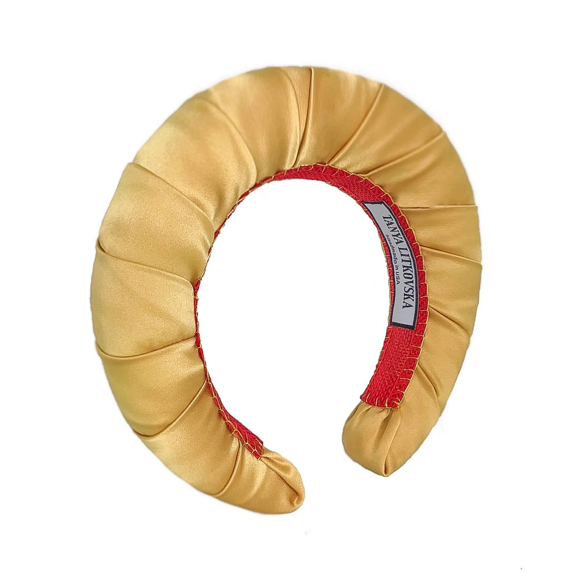 gold-silk-crown-headband-by-TANYA_LITKOVSKA-1_hugdra Tanya Litkovska women’s silk mango gold headband Accessories black velvet headband Luxury Shoes