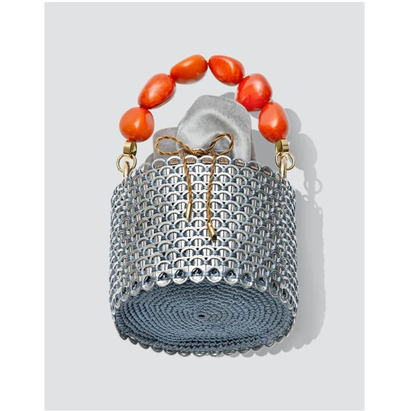 Celli orange and silver handbag Bags bags Luxury Shoes 