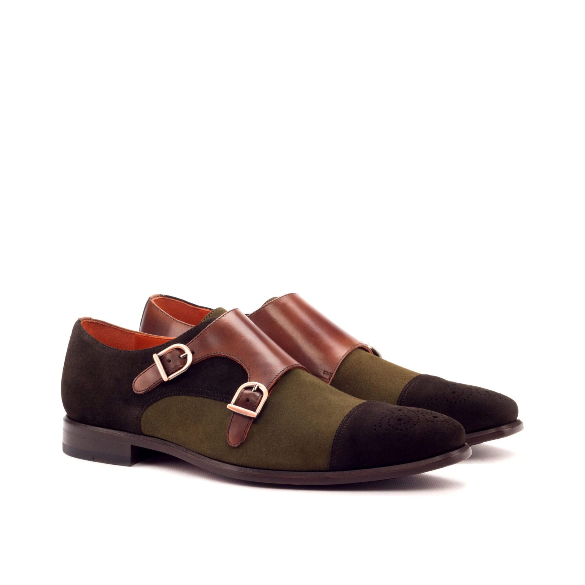 Brown Double Monk Shoe Brown Double Monk Shoe