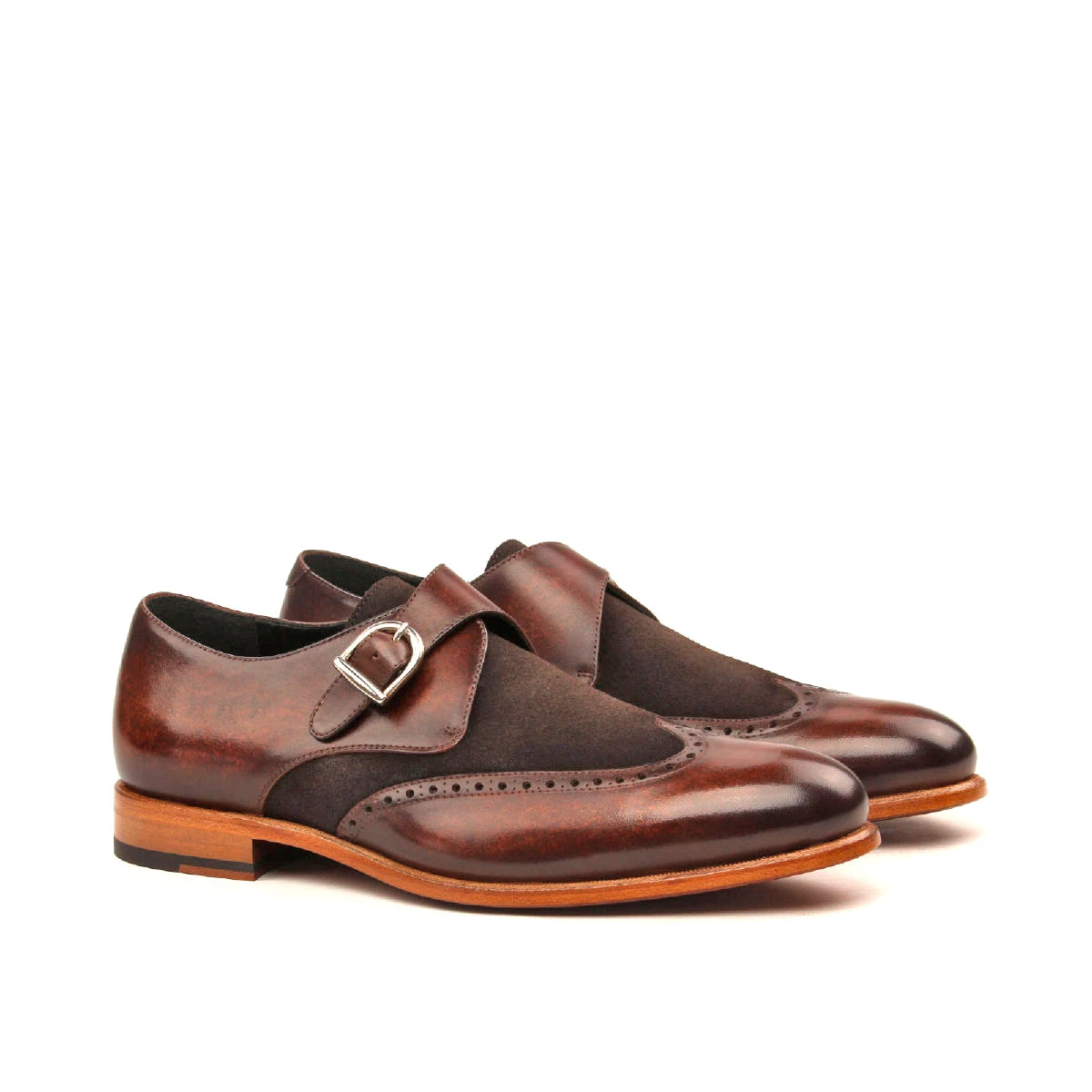 Brown Single Monk Shoe Brown Single Monk Shoe
