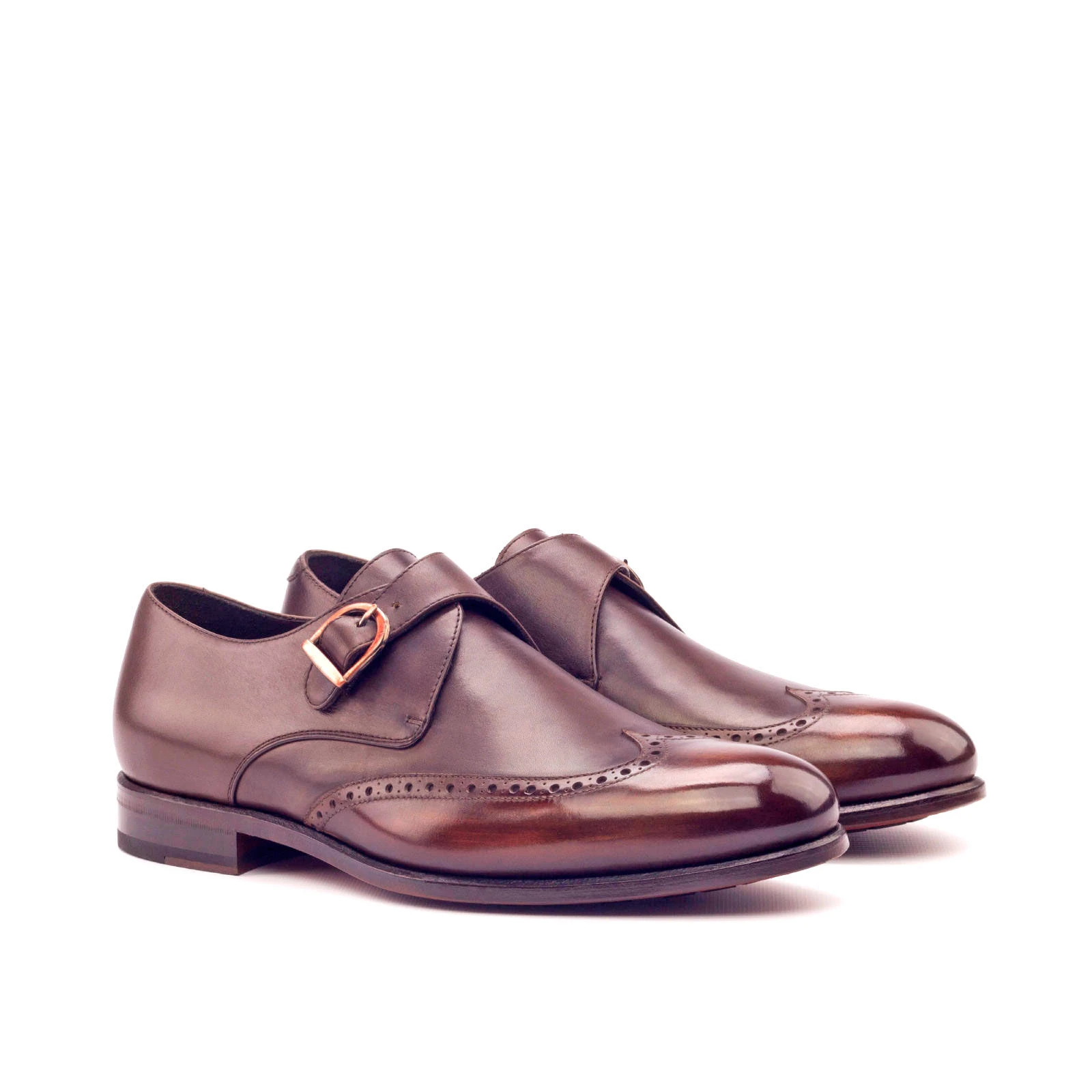 Brown Single Monk Shoe Brown Single Monk Shoe