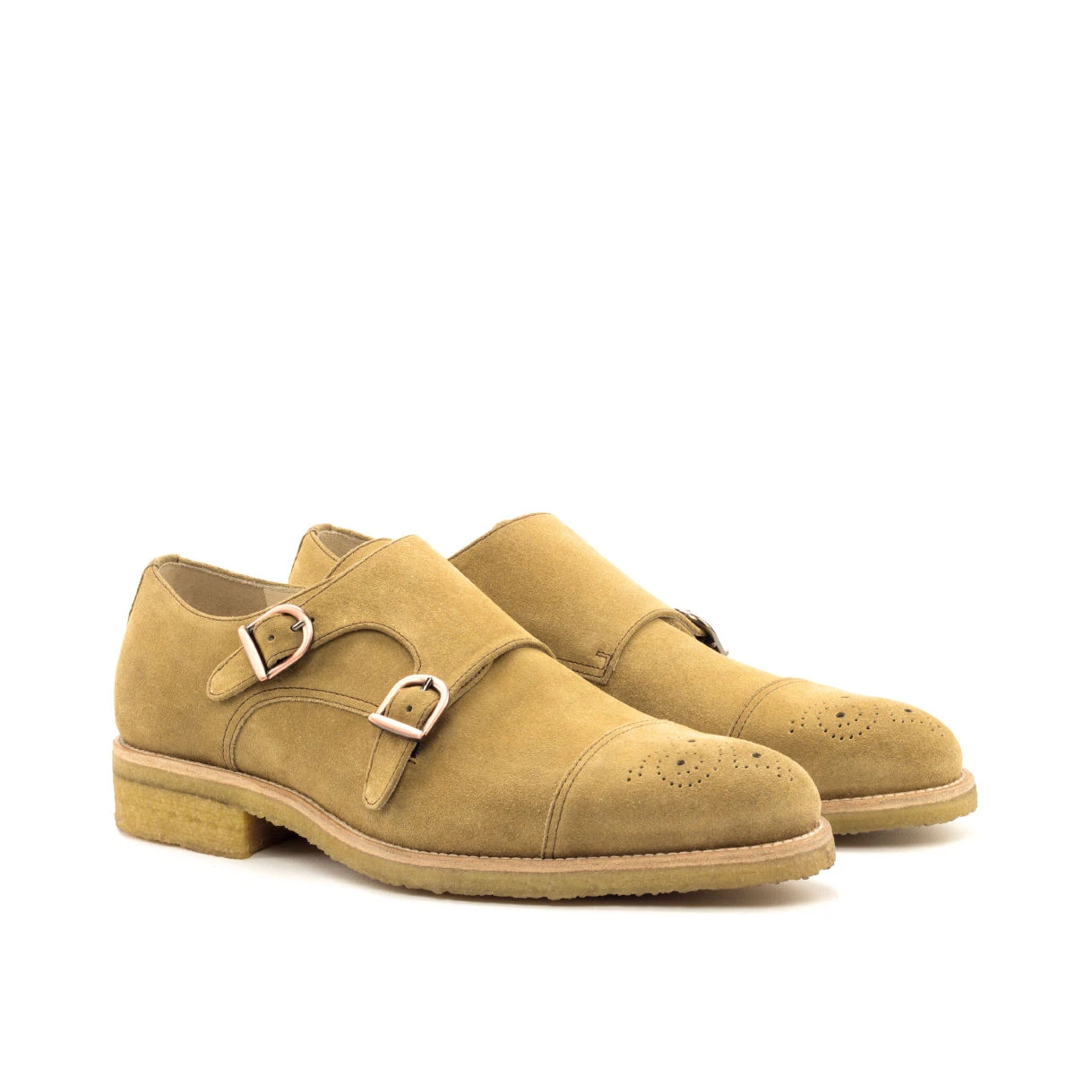 Brown Double Monk Shoe Brown Double Monk Shoe