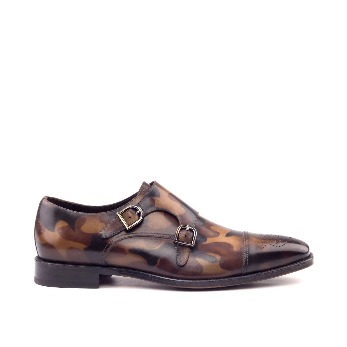 Brown Double Monk Shoe Brown Double Monk Shoe