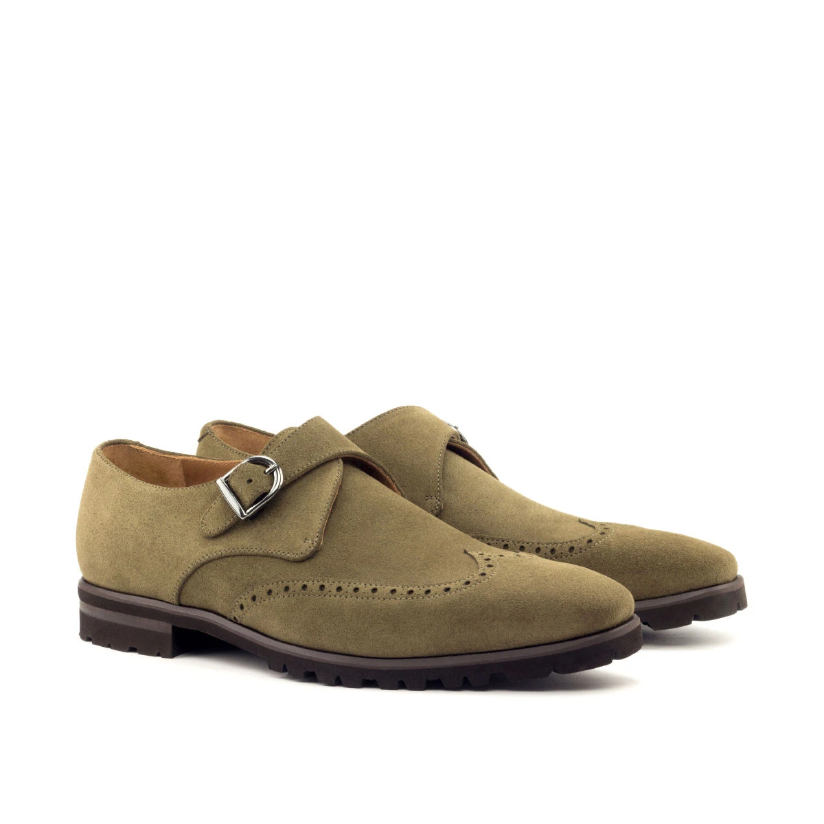Green Single Monk Shoe Green Single Monk Shoe