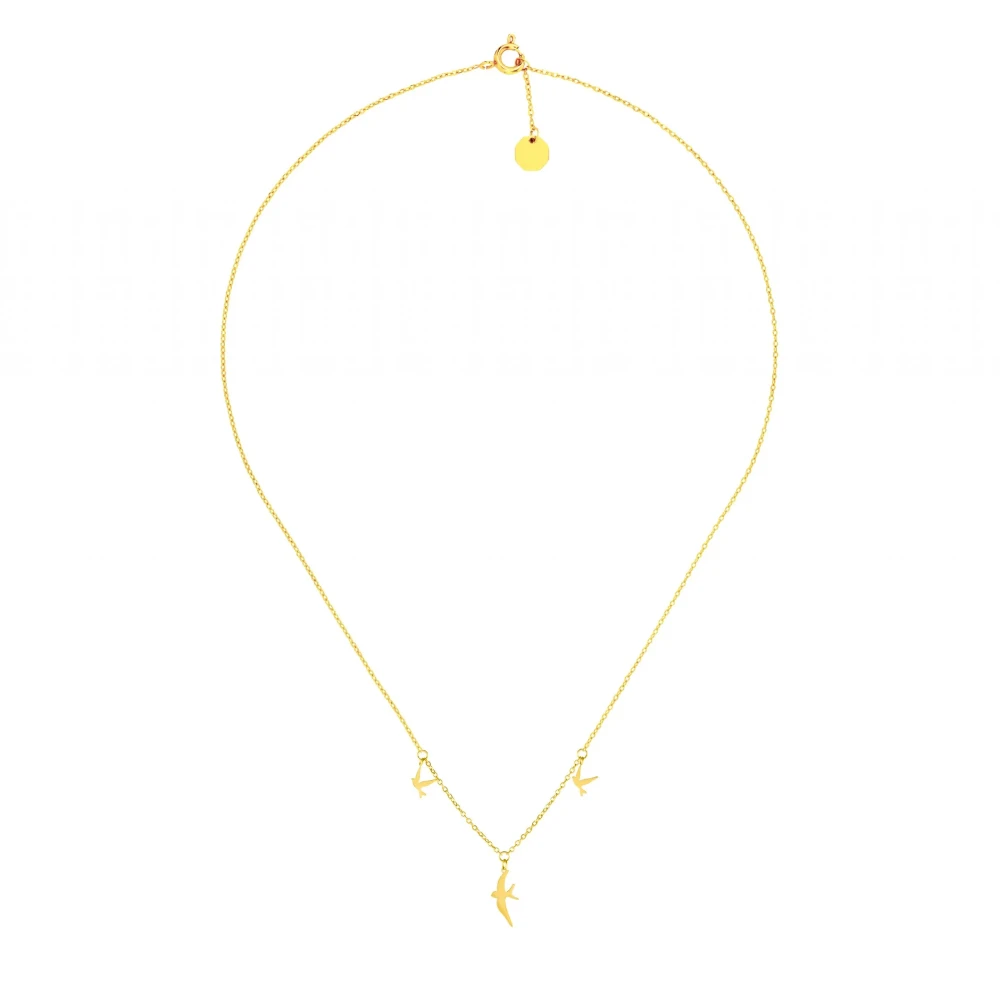 flora29 Birds necklace Jewelry gold plated Luxury Shoes