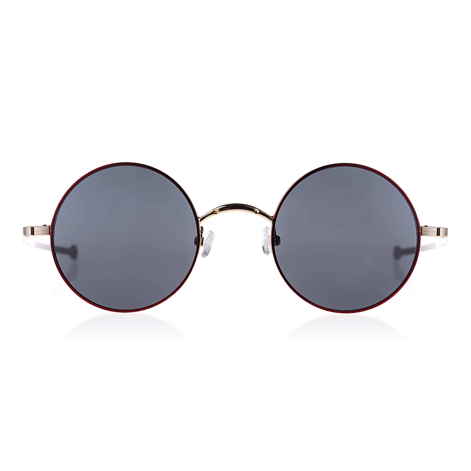 202-B2-2 Neo-Ne women’s round red metal sunglasses Accessories Black Luxury Shoes