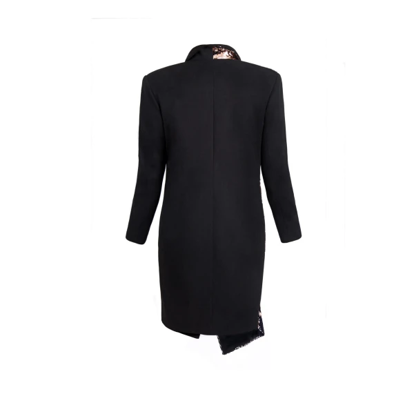 black sequin tuxedo dress ‘S Black Sequin Tuxedo Dress Clothing black dress Luxury Shoes 