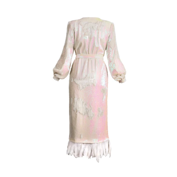 ‘S Sequin Tuxedo Pearl Dress With Feathers Clothing Bridal Luxury Shoes 