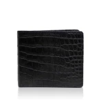 Men’s Black Crocodile Leather Wallet Men Bangkok Bootery Luxury Shoes 