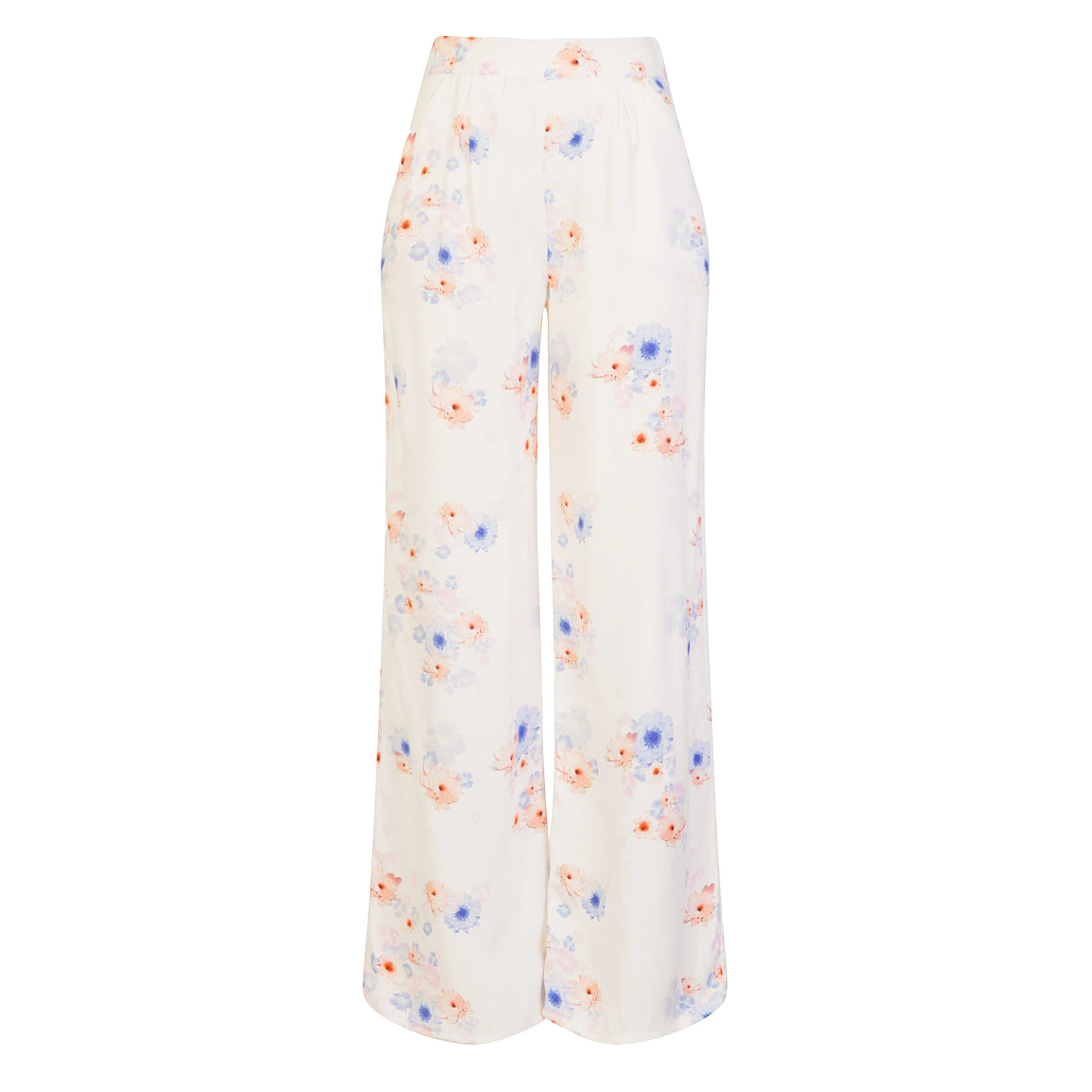 BEACH_FLOWER_PALAZZO_TROUSER_SCDSS1808_(1) Beach Flower Wide Pants Clothing design Luxury Shoes