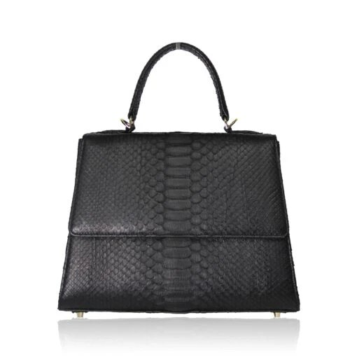 Black-Python-Skin-GOLDMAS-510x510 Goldmas python Leather Bag Bags Bangkok Bootery Luxury Shoes