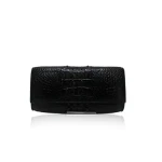 Bootery (1) Luana Crocodile Brown Leather Clutch Bag Bags Bangkok Bootery Luxury Shoes