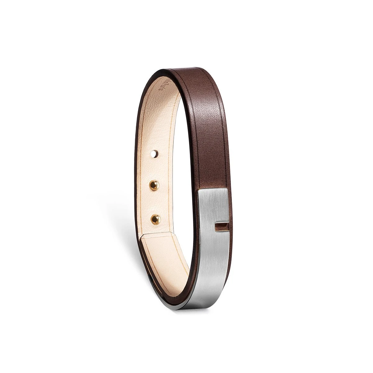 Bracelet Cuir Marron_ Bracelet cuir Homme _ URSUL PARIS® chocolat U-Turn Simple Bracelet Fauve Men Bracelet Luxury Shoes