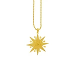 COLLAR DIAMANTINA Flor Amazona women’s diamantina gold necklace Jewelry gold plated Luxury Shoes