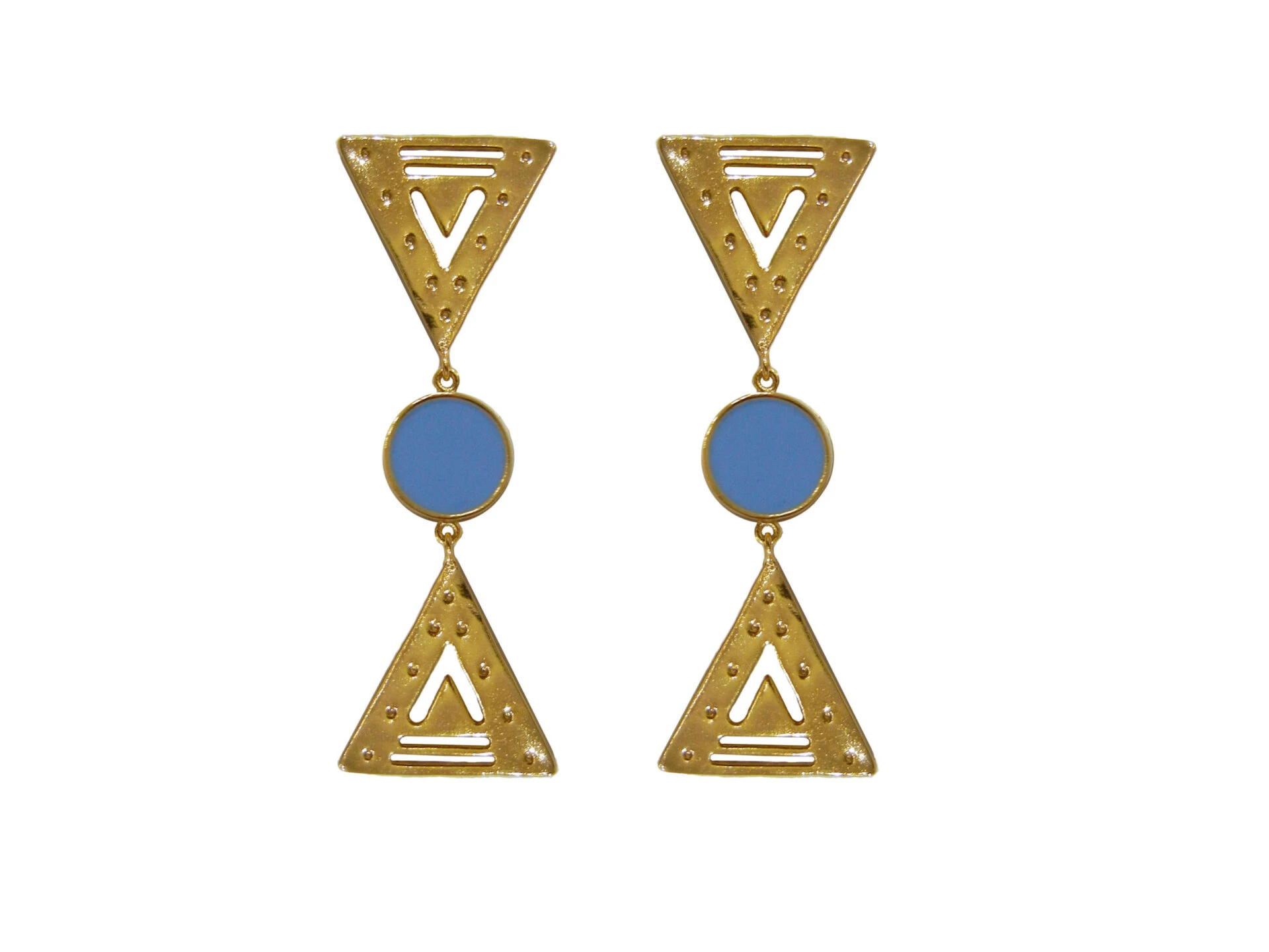 Cordillera Blue Flor Amazona women’s cordillera blue gold plated earrings Earrings Earring Luxury Shoes