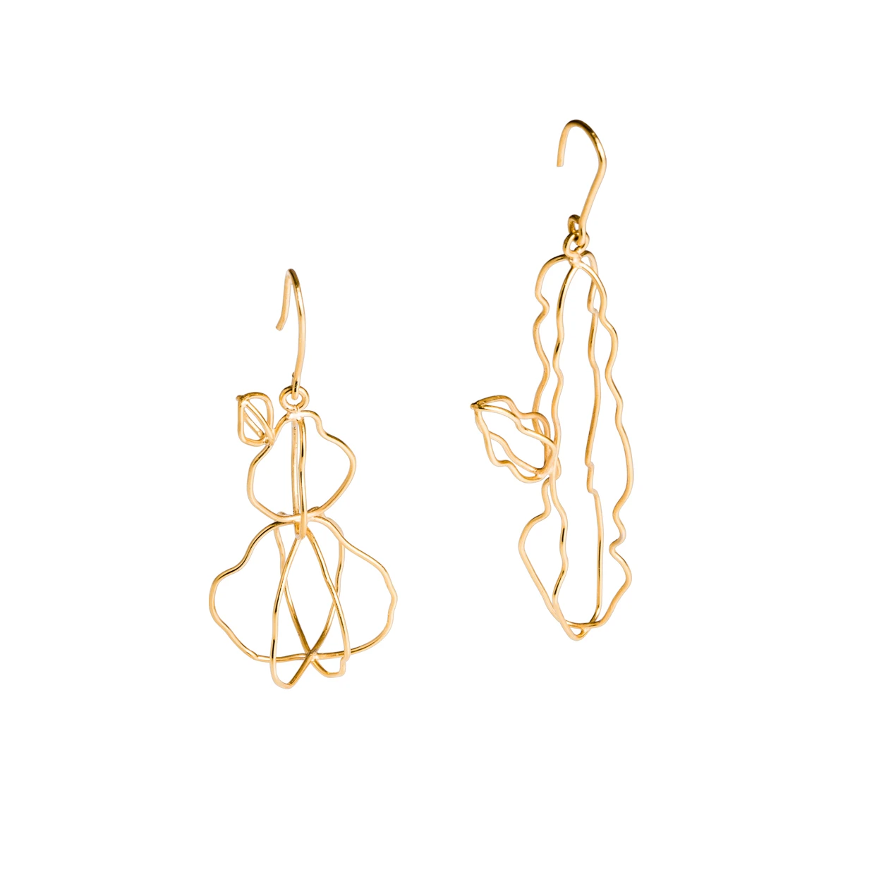 Euphorbia white Alejandra de Coss women’s euphorbia gold-plated earrings Earrings contemporary jewellery Luxury Shoes