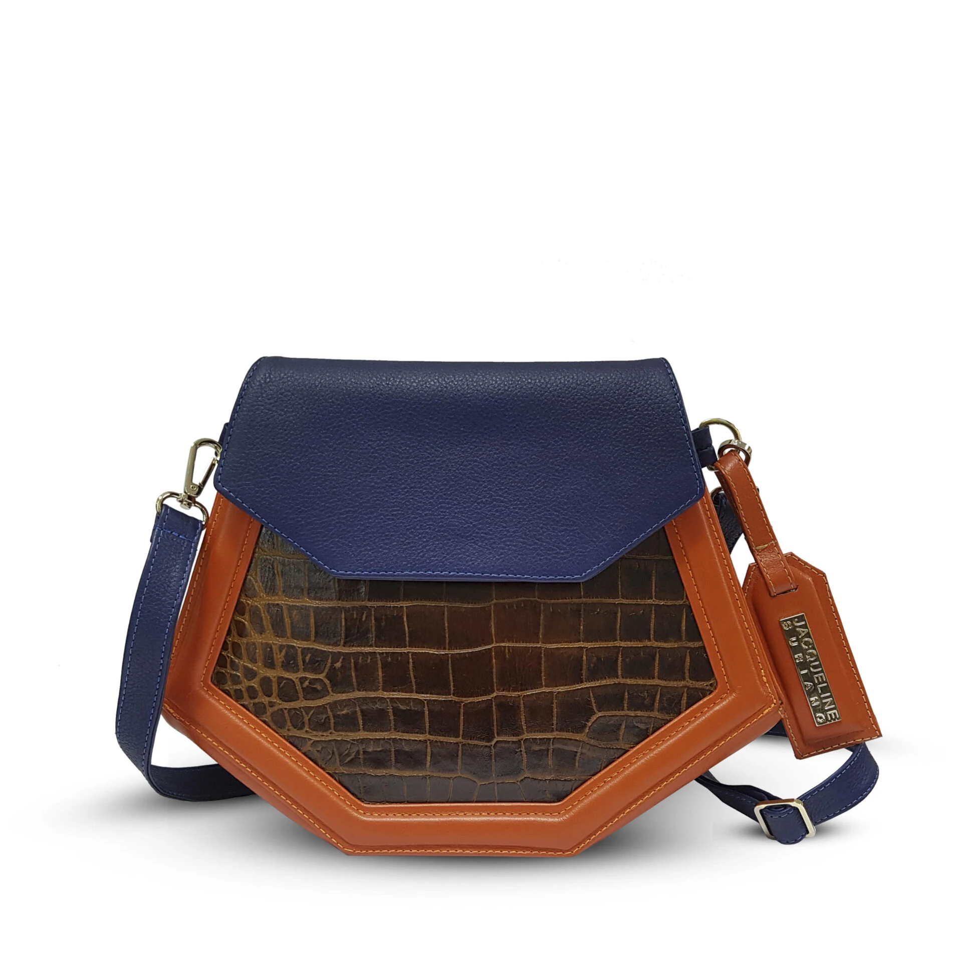 Franca orange and blue front Jacqueline Suriano women’s franca medium bag Bags bags Luxury Shoes