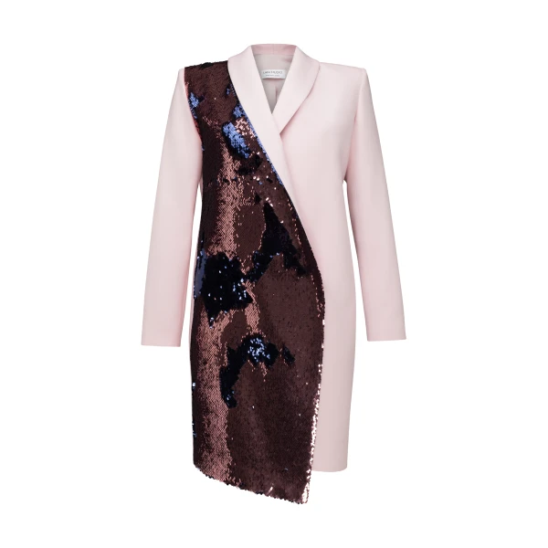 Sequin Tuxedo Pink Dress – XS   Luxury Shoes 
