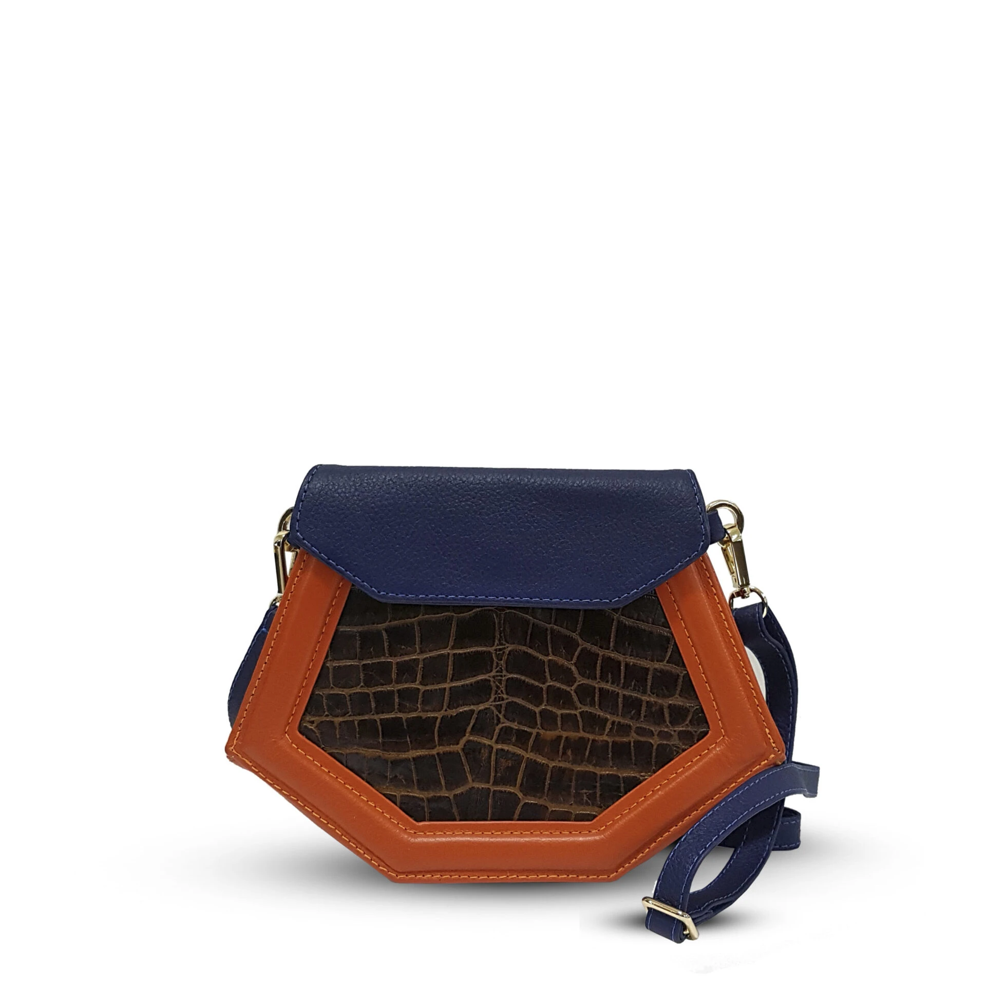 Mini Franca orange blue front Jacqueline Suriano women’s franca mini bag Bags bags Luxury Shoes