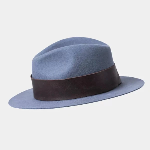 Gray brown felt hat Men hat Luxury Shoes 