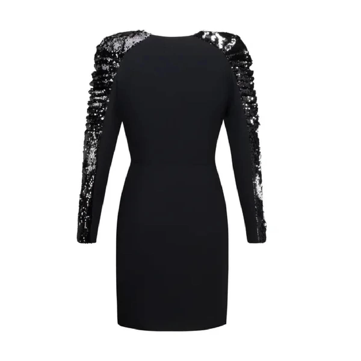 New Project (9) silver sequin tuxedo dress Tuxedo Black Dress Clothing A-Line Dresses Luxury Shoes