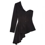 Alejandra de coss women´s asymmetric top Clothing classic color Luxury Shoes 