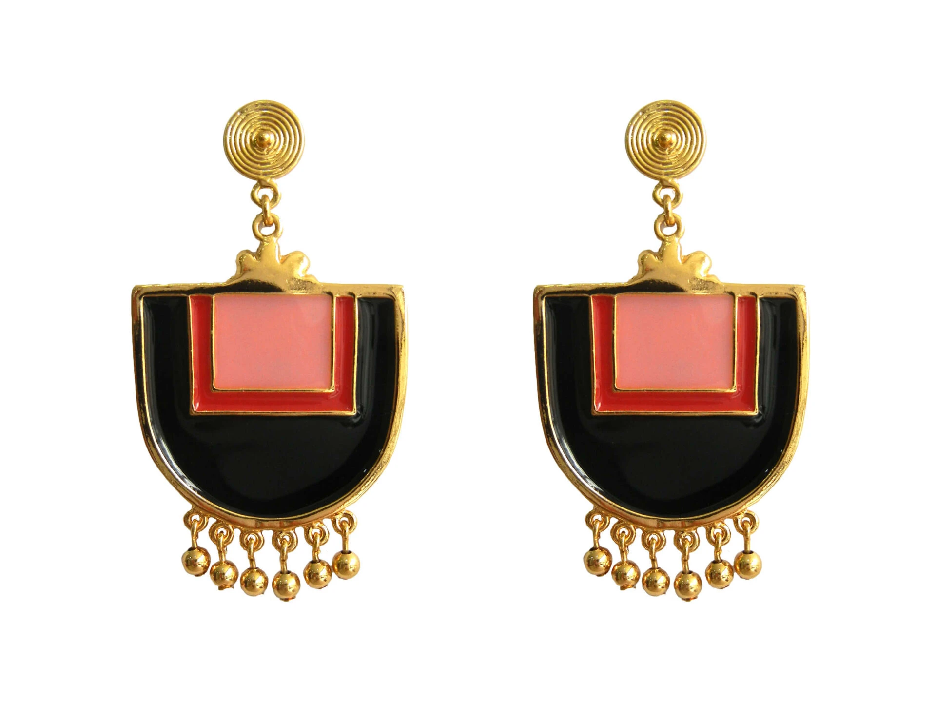 Santo Domingo Red Earrings Flor Amazona women’s santo domingo red gold earrings Earrings Luxury Shoes