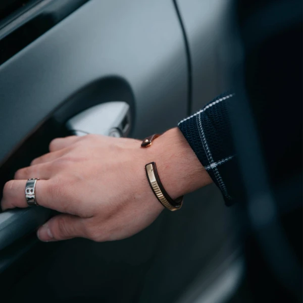 Uraeus Gold Plated Cuff Bracelet Men  Luxury Shoes 