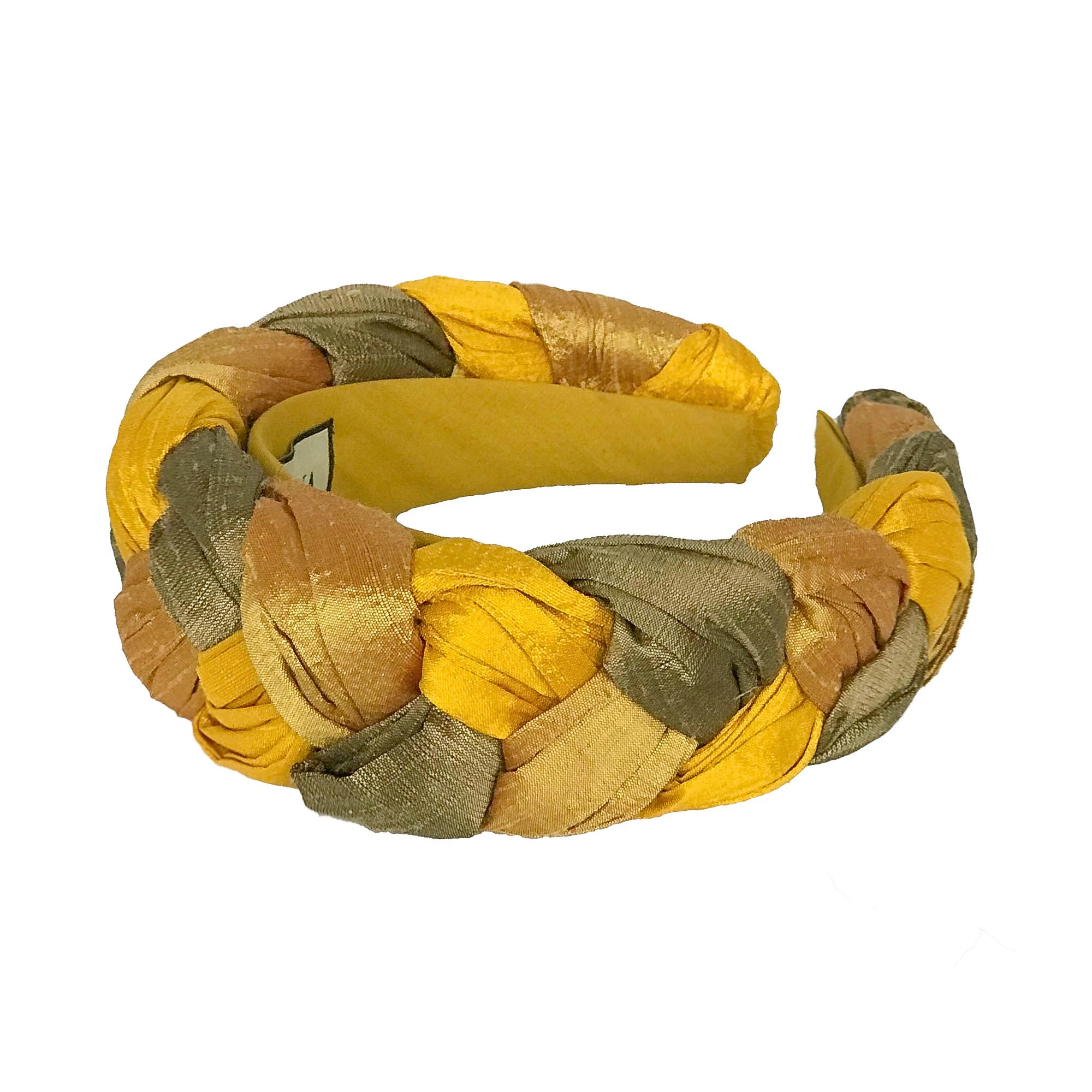 braided-headband-triple-gold-silk-by-TANYA_LITKOVSKA-hair-accessories-1 Tanya Litkovska women’s silk braided triple yellow headband Accessories black velvet headband Luxury Shoes