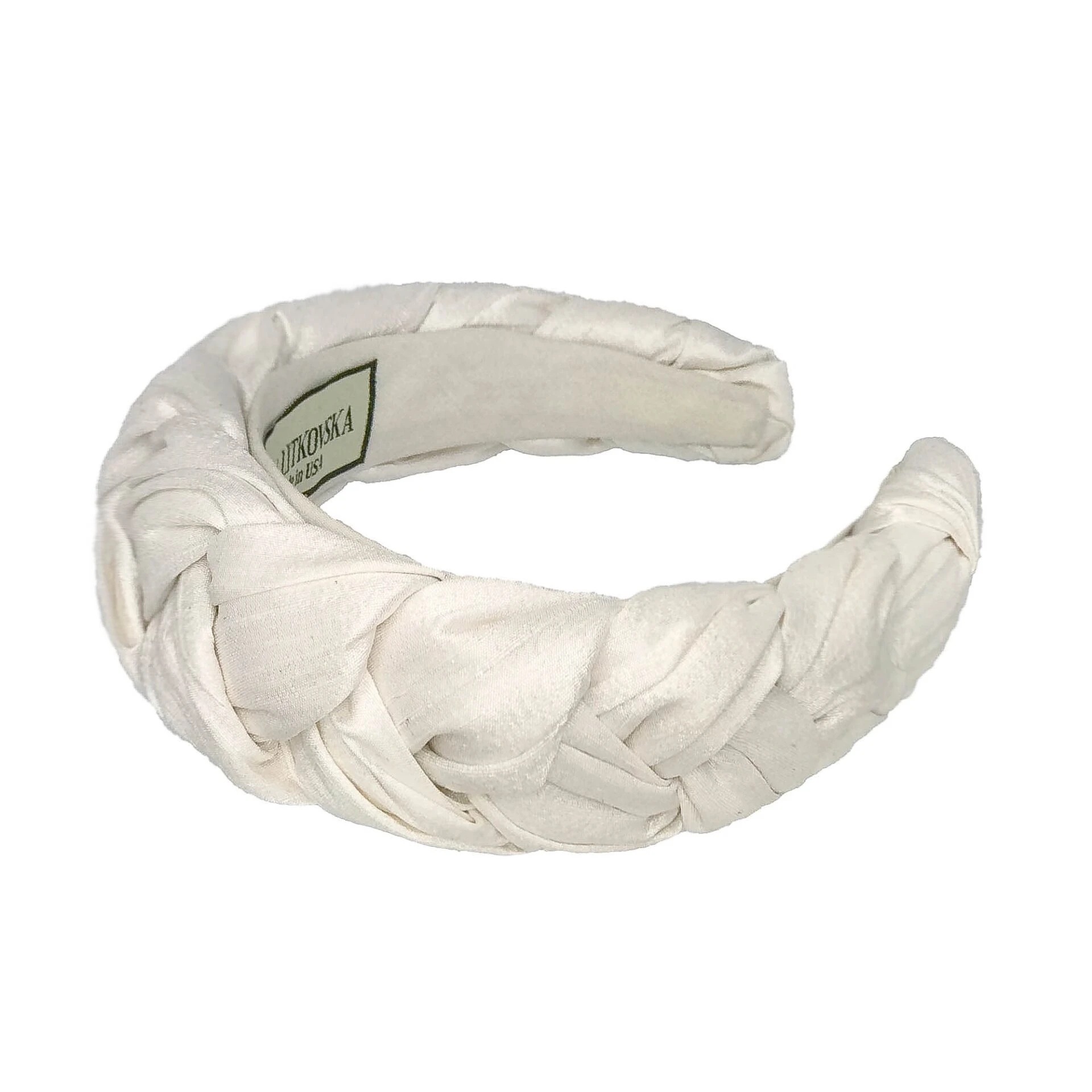 braided-headband-white-silk-by-TANYA_LITKOVSKA-hair-accessories-1 Tanya Litkovska women’s silk braided all white headband Accessories black velvet headband Luxury Shoes