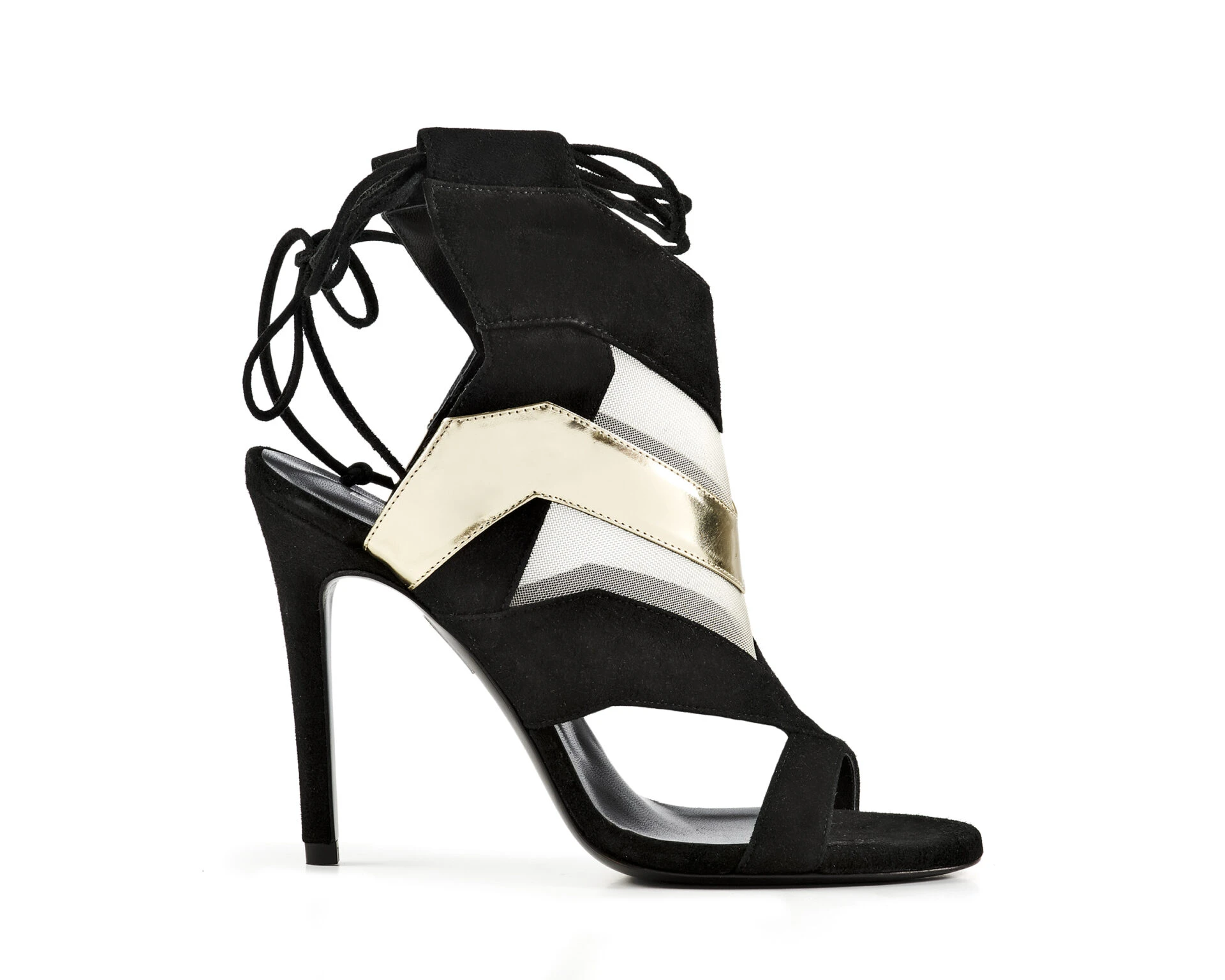 cloe Etty Leon women’s cloe black metallic leather heeled sandals Sandals Luxury Shoes