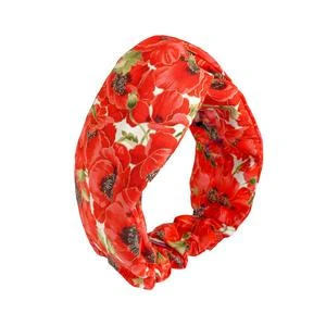 cotton turban poppy print fashion turbans trendy turbans by TANYA LITKOVSKA Tanya Litkovska women’s cotton turban in papavero Accessories black velvet headband Luxury Shoes