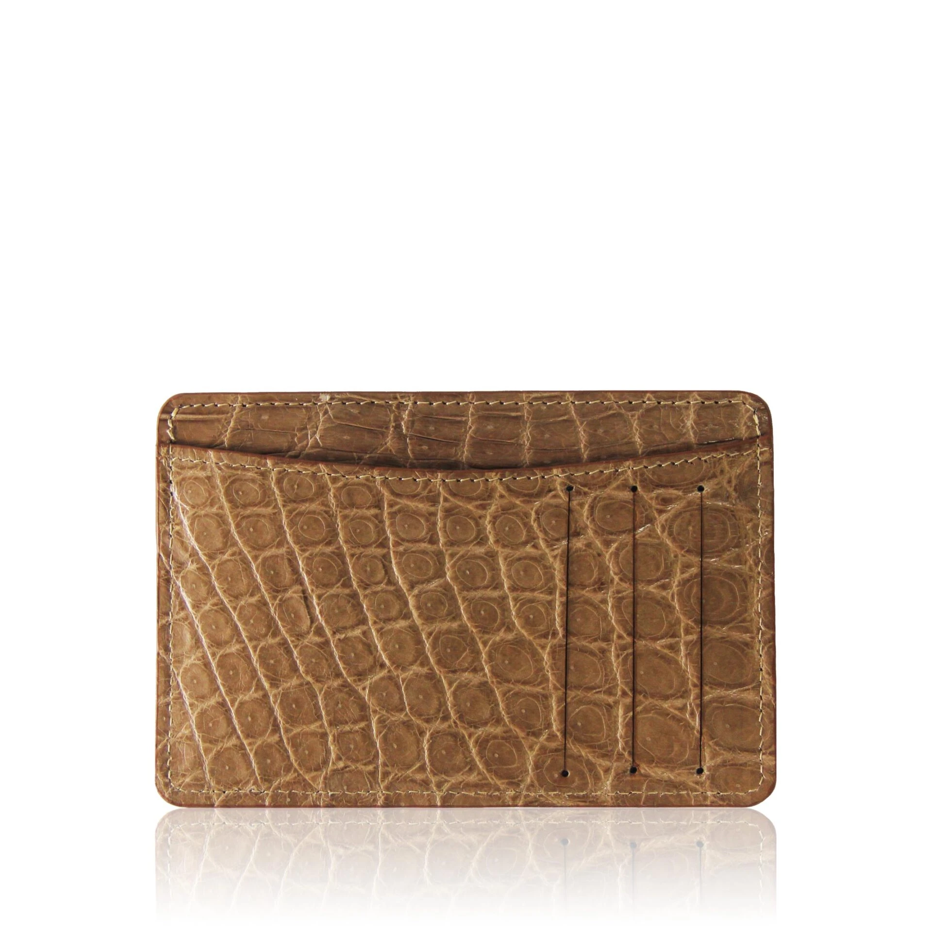 crococdile-Cardholder-in-coffee Crocodile Leather Toffee Cardholder Accessories Bangkok Bootery Luxury Shoes