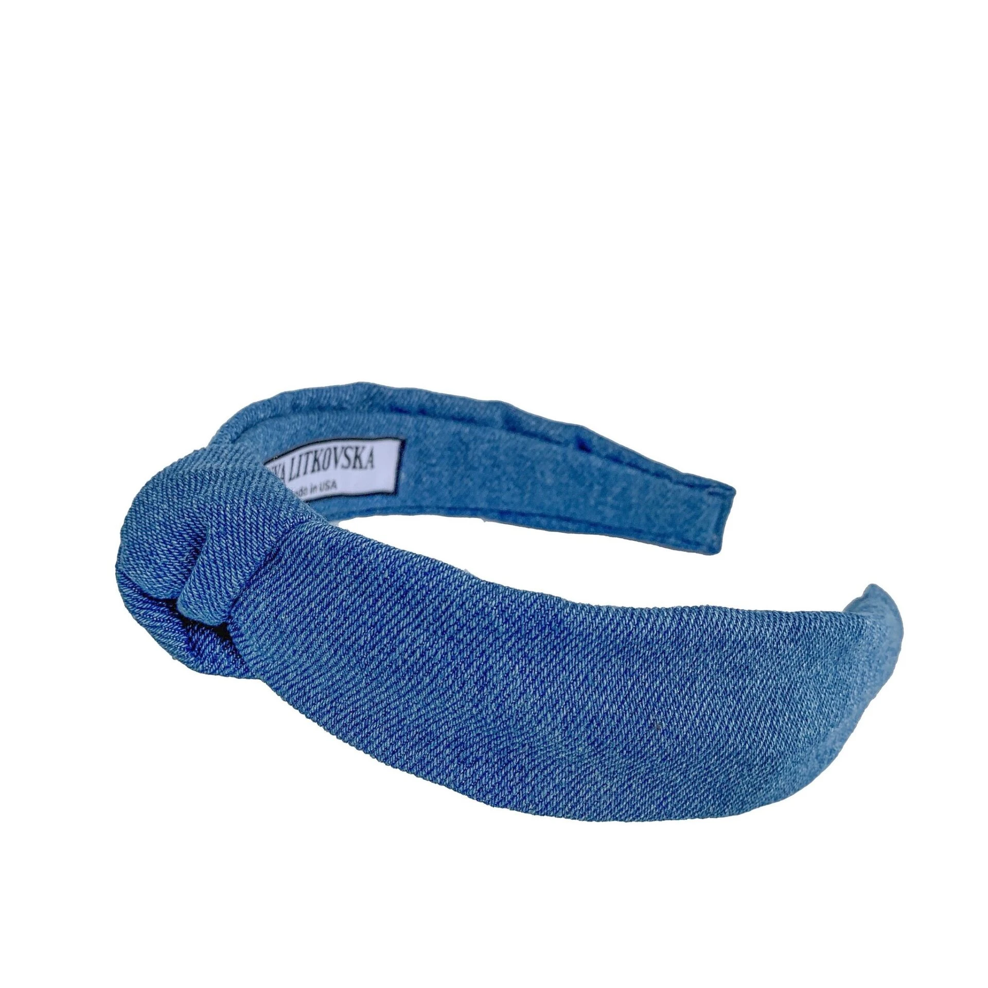 denim-headband-slim-knot-blue-headband-tanya_litkovska-1_1024x1024@2x Tanya litkovska Women’s Slim Knotted Headband in Light Denim Accessories black velvet headband Luxury Shoes