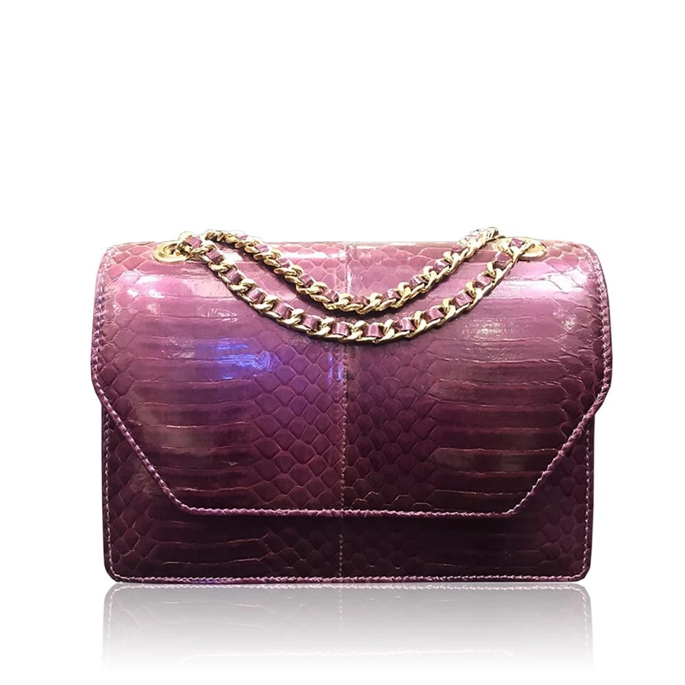 diamond_cobra_belly_purple_22 Luana Crocodile Brown Leather Clutch Bag Bags Bangkok Bootery Luxury Shoes