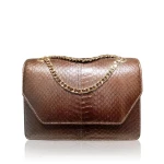 diamond_cobra_brown_22 Luana Crocodile Brown Leather Clutch Bag Bags Bangkok Bootery Luxury Shoes