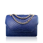 diamond_matte_python_belly_royal_blue_22 Luana Crocodile Brown Leather Clutch Bag Bags Bangkok Bootery Luxury Shoes