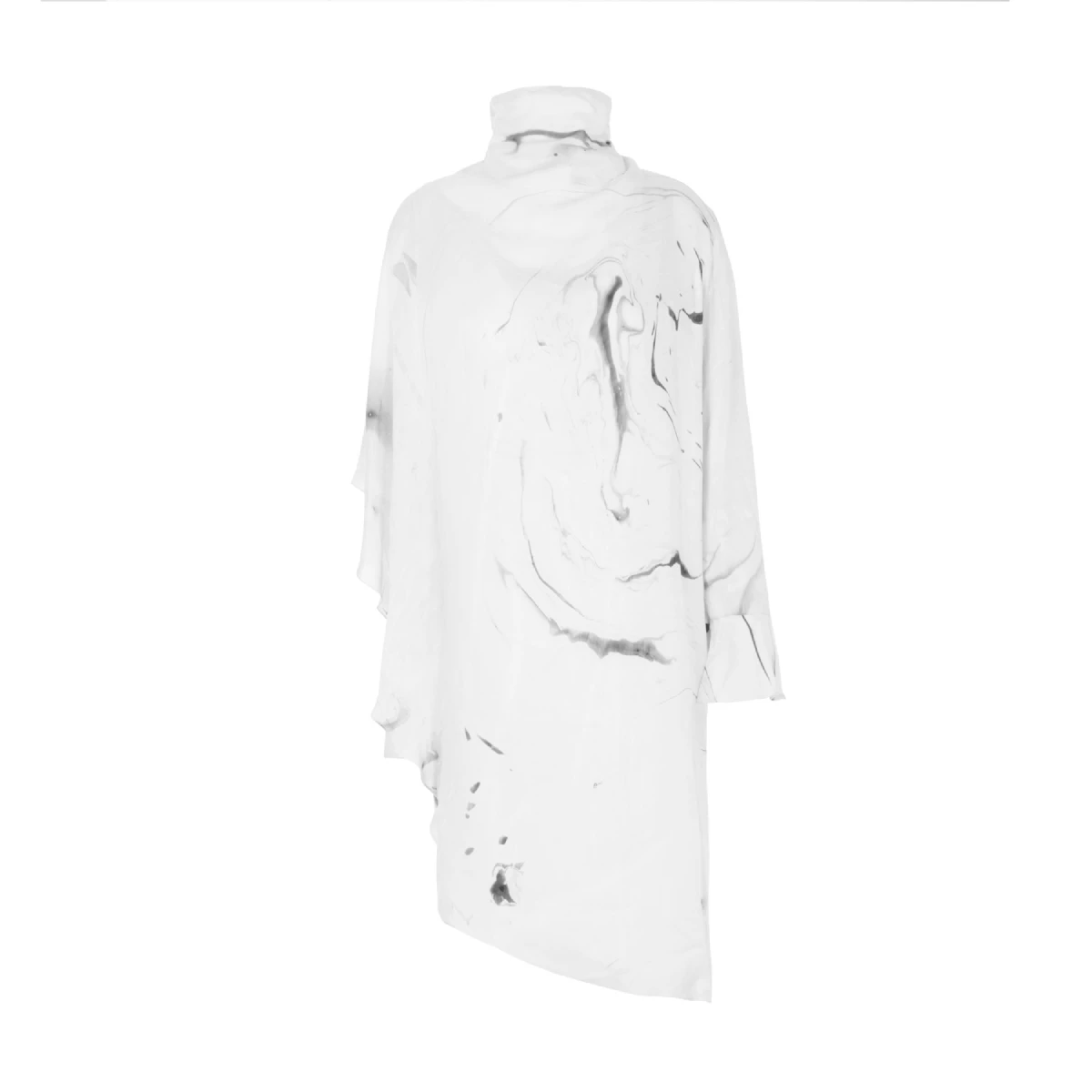 edward (1) Asymmetrical marbled dress Clothing dress Luxury Shoes
