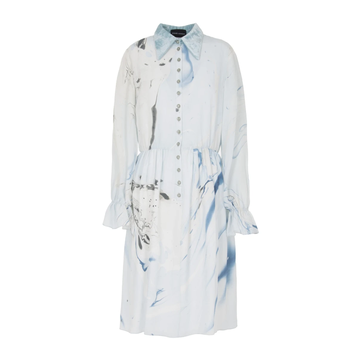 edward (5) Marbled button up dress Clothing dress Luxury Shoes