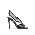 etty18-8-7 6385 Etty Leon women’s trouble maker silver leather sandal Sandals sandal Luxury Shoes