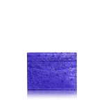 ostrich skin card holder (1) Ostrich Leather Indigo Cardholder Accessories Bangkok Bootery Luxury Shoes