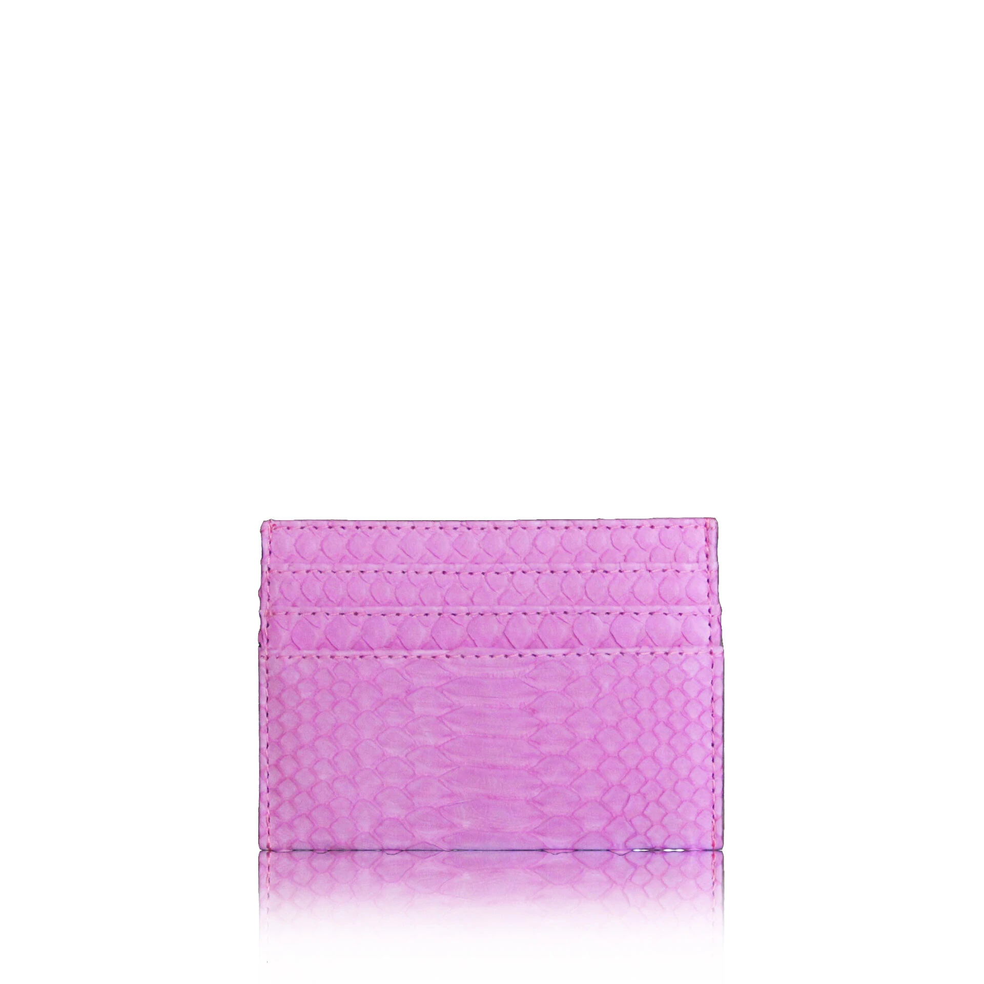 pyhton skin card holder (5) Python Leather Cupid Pink Cardholder Accessories Bangkok Bootery Luxury Shoes