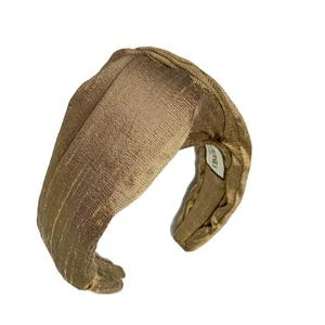 silk turban headband fashion turbans Tanya Litkovska women’s silk antique gold turban headband Accessories black velvet headband Luxury Shoes
