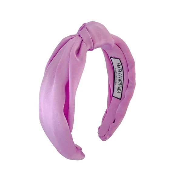 silk_knotted_headband_in_lilac_1_grande Tanya Litkovska women’s silk knotted lilac headband Accessories black velvet headband Luxury Shoes