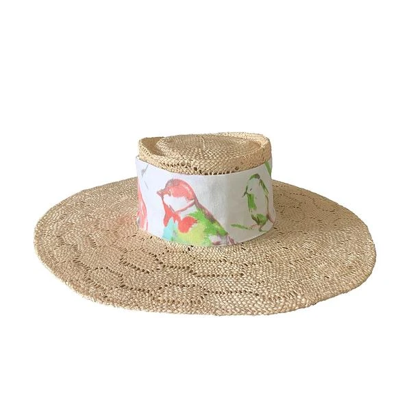Tanya Litkovska women’s alisa birds straw hat Accessories black velvet headband Luxury Shoes 
