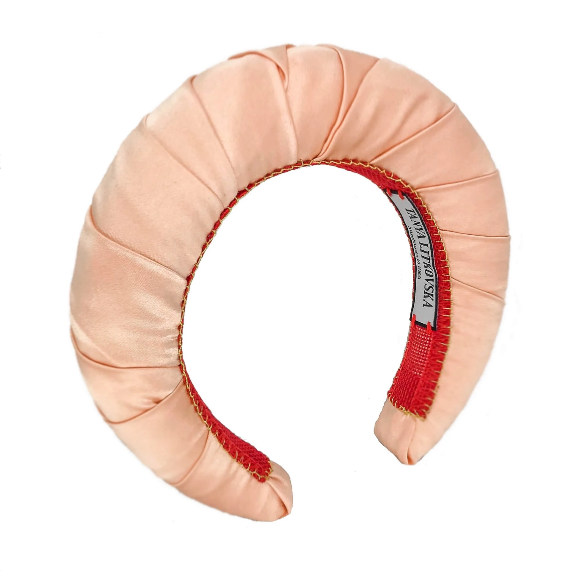 women-hair-accessories-headbands-1 Tanya Litkovska women’s silk peach soft orange headband Accessories black velvet headband Luxury Shoes