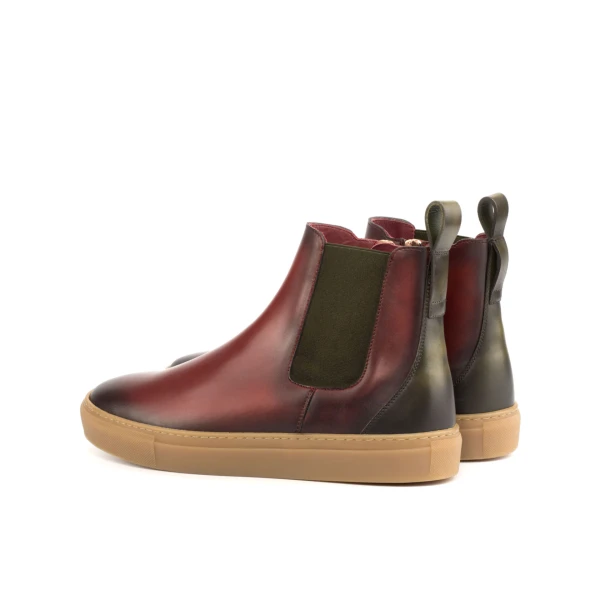BURNISHING Chelsea Sport Shoe Men bespoke Luxury Shoes 