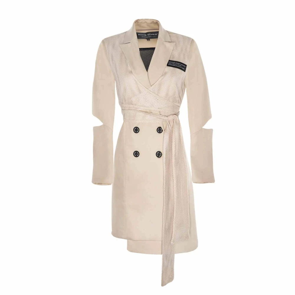 whyte2021 (16) The back up sports wrap nude blazer dress Clothing blazer Luxury Shoes