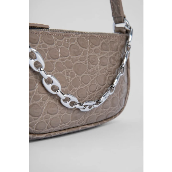 Mini mud circular croco embossed leather bag Bags bag Luxury Shoes 