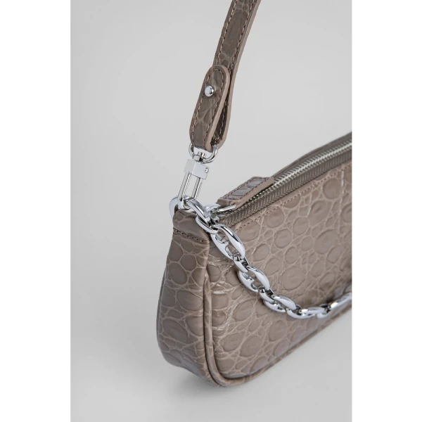 Mini mud circular croco embossed leather bag Bags bag Luxury Shoes 